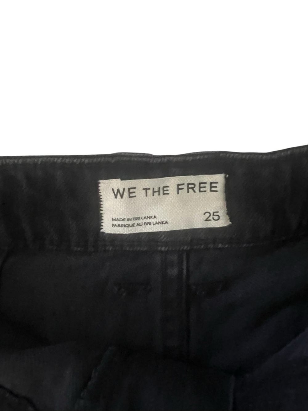 We The Free Free People Black Denim Shorts High Rise Size 25 - Picture 6 of 8